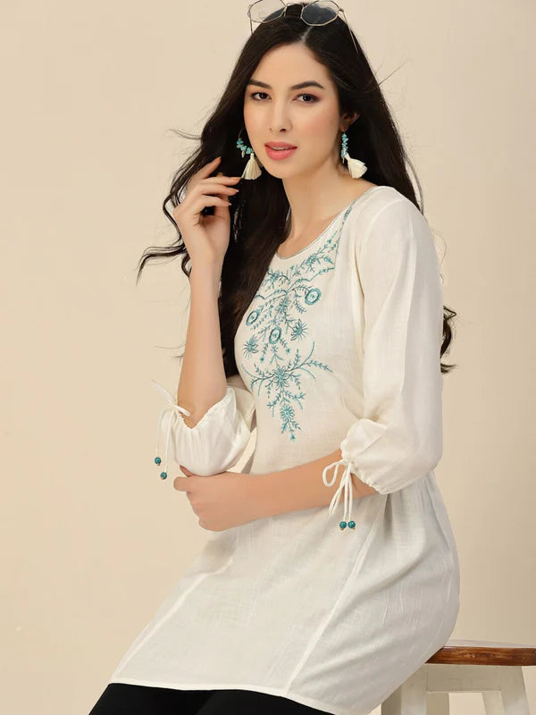 ONE PIECE EMBROIDERY TOPS FOR WOMEN